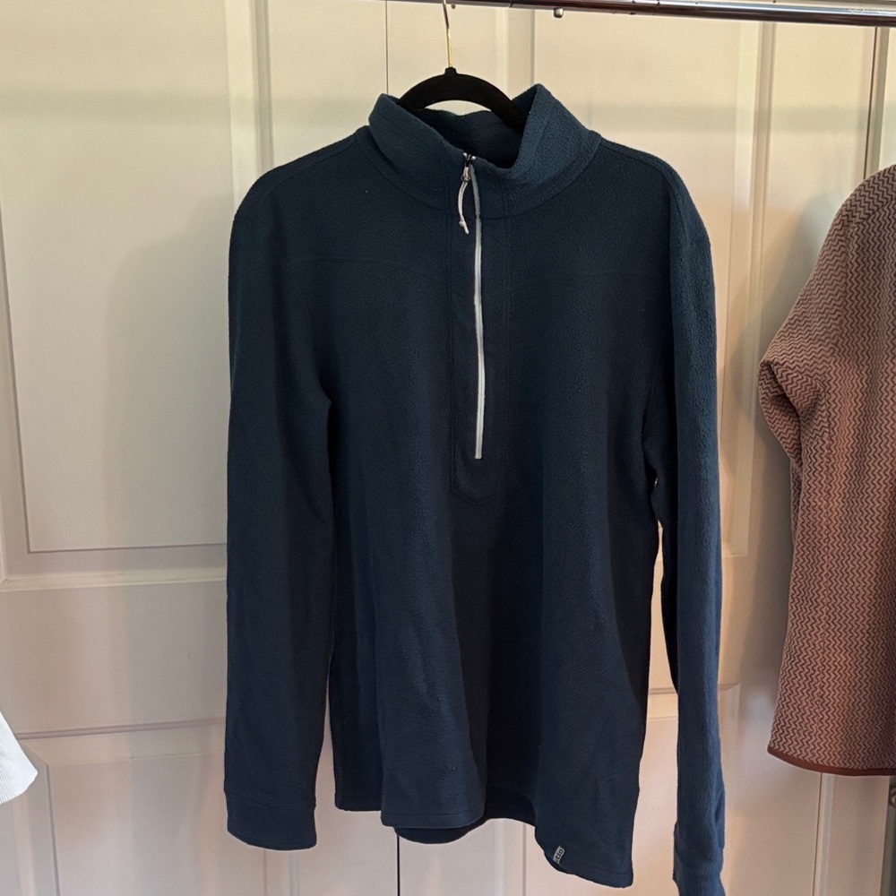 Women's Navy Half-Zip Sweatshirt